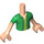 LEGO Light Flesh Oliver Friends Torso with Green Jacket (11408 / 92456)