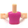 LEGO Licht vleeskleurig Olivia, Dark Paars Rok, Dark Roze Top met Harten Friends Torso (92456)