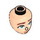 LEGO Light Flesh Paisley (Lavender Shirt with Dark Pink Strap) Minidoll Head (92198 / 101155)