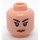 LEGO Light Flesh Pansy Parkinson with Gray Cardigan Minifigure Head (Recessed Solid Stud) (3626 / 101481)