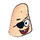 LEGO Light Flesh Patrick Head with Pirate Eye Patch (11918 / 99917)