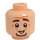 LEGO Lätt Hudfärgad Pius Thicknesse Minifigur Huvud (Infälld solid knopp) (3626 / 100172)