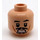 LEGO Leichtes Fleisch Schmucklos Kopf mit Jack Sparrow Smile / Scared Patterns (Sicherheitsbolzen) (95266 / 97798)