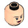 LEGO Light Flesh Plain Head with Red Lips, Smile   Angry (Recessed Solid Stud) (10348 / 99868)