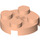LEGO Leichtes Fleisch Platte 2 x 2 Runden mit Achse Loch (mit &#039;+&#039; Achsloch) (4032)