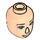 LEGO Light Flesh Prince Eric Male Minidoll Head (75741 / 92240)