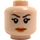 LEGO Beige Léger Princesse Leia (75094) Minifigurine Tête (Montant solide encastré) (3626 / 21002)