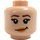 LEGO Lätt Hudfärgad Prinsessa Leia (75094) Minifigur Huvud (Infälld solid knopp) (3626 / 21002)