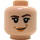 LEGO Lätt Hudfärgad Prinsessa Leia Minifigur Huvud (Infälld solid knopp) (3626 / 47183)