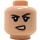 LEGO Carne chiaro Principessa Leia Minifigure Testa (Perno solido incassato) (3626 / 47183)