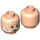 LEGO Light Flesh Professor Filius Flitwick Minifigure Head (Recessed Solid Stud) (3626 / 73870)