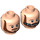 LEGO Light Flesh Qui-Gon Jinn Head (Recessed Solid Stud) (3626 / 10691)