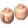 LEGO Light Flesh Qui-Gon Jinn Head (Recessed Solid Stud) (3626 / 96702)