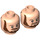 LEGO Lys hud Qui-Gon Minifigur Hode (Recessed Solid Knott) (Forsenket solid knott) (3626 / 21991)