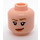 LEGO Light Flesh Rachel Green Head (Recessed Solid Stud) (3626 / 77719)