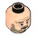 LEGO Light Flesh Radagast Minifigure Head (Recessed Solid Stud) (3626 / 15960)