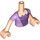 LEGO Lys hudfarvet Rapunzel Friends Torso (35677 / 92456)