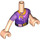 LEGO Helles Fleisch Rapunzel Friends Torso (73141 / 92456)