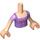 LEGO Helles Fleisch Rapunzel Torso, mit Rosa Lacing und Noose Muster (92456)