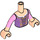 LEGO Carne claro Rapunzel con Vestido y Flor en Pelo Friends Torso (35677 / 92456)