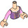 LEGO Light Flesh Rapunzel with Dress and Flower in Hair Friends Torso (35677 / 92456)