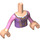 LEGO Light Flesh Rapunzel with Dress and Flower in Hair Friends Torso (35677 / 92456)