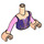 LEGO Carne claro Rapunzel con Chaqueta Friends Torso (92456)