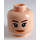 LEGO Lätt Hudfärgad Rey Minifigur Huvud (Infälld solid knopp) (3626 / 23783)