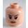 LEGO Leichtes Fleisch Rey Minifigure Kopf (Einbau-Vollbolzen) (3626 / 23783)