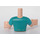 LEGO Licht vleeskleurig Robert met Groen en Geel Top Friends Torso Mannelijk (38558 / 92815)