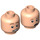 LEGO Leichtes Fleisch Robin - Green Glasses, Smile / Worried Muster - Dimensions Story Pack Minifigure Kopf (Einbau-Vollbolzen) (3626 / 32798)