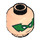 LEGO Licht Vleeskleurig Robin with- Green Masker en  Kort Poten Minifigure Hoofd (Verzonken Solid Stud) (3626 / 54889)