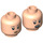 LEGO Leichtes Fleisch Rose Minifigure Kopf (Einbau-Vollbolzen) (3626 / 34938)