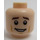 LEGO Lys hud Sam Flynn Minifigur Hode (Forsenket solid knott) (3626 / 38933)