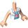 LEGO Licht vleeskleurig Stephanie Friends Torso (73141 / 92456)