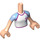 LEGO Light Flesh Stephanie Torso, with Football Shirt with number 7 Pattern (92456)
