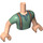 LEGO Lys hudfarvet Steve med Suspenders Friends Torso Hankøn (973 / 92815)