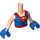 LEGO Carne claro Supergirl con Azul Piernas Friends Torso (92456)