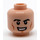 LEGO Leichtes Fleisch Superman, Blau Suit und Soft Umhang Minifigure Kopf (Einbau-Vollbolzen) (3626 / 23099)
