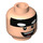 LEGO Light Flesh Swimming Pool Batman Minifigure Head (Recessed Solid Stud) (3626 / 36012)