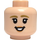 LEGO Light Flesh Sylvie Head (Recessed Solid Stud) (3626)