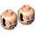 LEGO Light Flesh The Beatles - Ringo Minifigure Head (Recessed Solid Stud) (3626 / 29734)