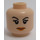 LEGO Lätt Hudfärgad Tina Goldstein Minifigur Huvud (Infälld solid knopp) (3626 / 28270)