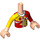 LEGO Licht vleeskleurig Vicky met Rood Helm Friends Torso (35677 / 92456)