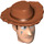 LEGO Light Flesh Woody Head with Dirt Stains (87768)