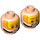 LEGO Light Flesh X-Wing Pilot Minifigure Head (Recessed Solid Stud) (3626 / 16002)