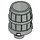 LEGO Light Gray Barrel 2 x 2 x 1.7 (2489 / 26170)