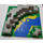 LEGO Gris clair Plaque de Base 32 x 32 Canyon assiette avec Bleu Stream avec Sand (6024)