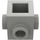 LEGO Light Gray Brick 1 x 1 with Studs on Four Sides (4733)