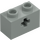 LEGO Light Gray Brick 1 x 2 with Axle Hole (&#039;+&#039; Opening and Bottom Tube) (31493 / 32064)